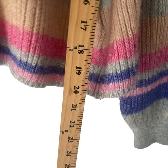 Jessica Simpson Women Small Rainbow Portia Striped Multicolored Knit Sweater - Picture 9 of 9